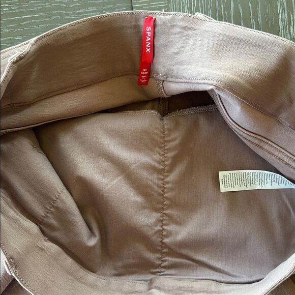 SPANX Stretch Twill Cropped Wide Leg Pants Blush Pink Casual Women’s Size 1X EUC - Picture 8 of 15